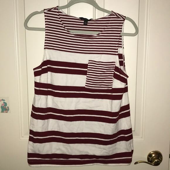 Banana Republic Striped Tank Top - Red and White - Picture 2 of 7